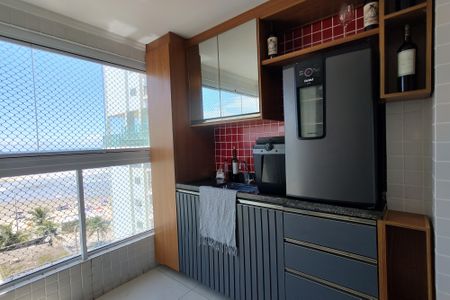 Varanda da sala de apartamento para alugar com 2 quartos, 67m² em Vila Caiçara, Praia Grande