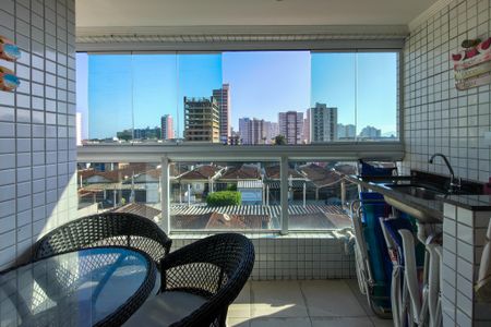 Sacada da Sala de apartamento para alugar com 2 quartos, 70m² em Vila Assuncao, Praia Grande