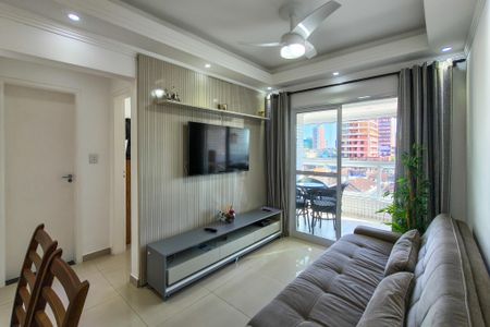 Sala de apartamento para alugar com 2 quartos, 70m² em Vila Assuncao, Praia Grande