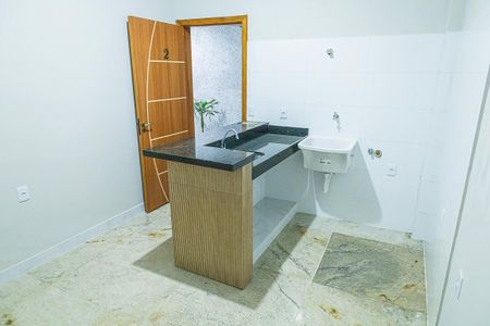 Sala/Cozinha de kitnet/studio para alugar com 1 quarto, 25m² em Granja Werneck, Belo Horizonte