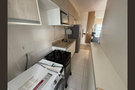 Área de serviço de apartamento para alugar com 1 quarto, 49m² em Ponta da Praia, Santos