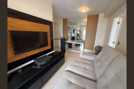 Sala de apartamento para alugar com 1 quarto, 49m² em Ponta da Praia, Santos