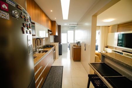 Cozinha de apartamento para alugar com 3 quartos, 131m² em Vila Tupi, Praia Grande