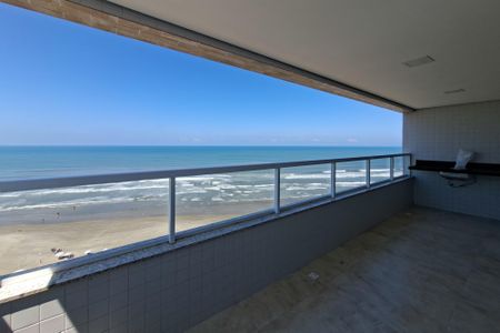 Varanda da sala de apartamento para alugar com 3 quartos, 117m² em Vilamar, Praia Grande