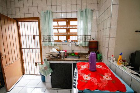 Cozinha de casa para alugar com 1 quarto, 125m² em Balneario Mirante, Praia Grande