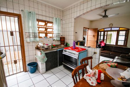 Cozinha de casa para alugar com 1 quarto, 125m² em Balneario Mirante, Praia Grande