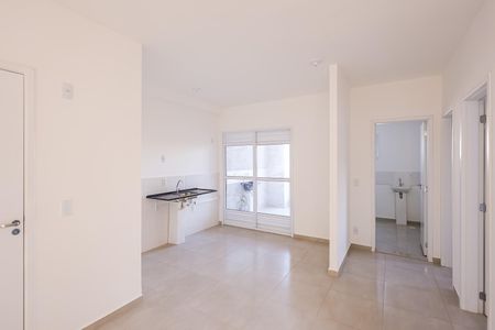 Sala e Cozinha de apartamento para alugar com 2 quartos, 53m² em Jardim Bom Sucesso, Indaiatuba