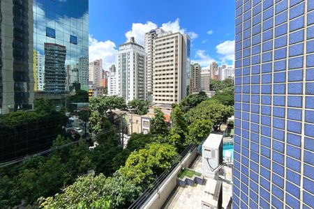 Vista da Sala de apartamento para alugar com 1 quarto, 50m² em Savassi, Belo Horizonte
