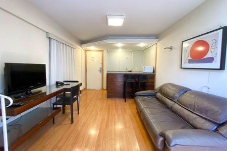 Sala de apartamento para alugar com 1 quarto, 49m² em Savassi, Belo Horizonte